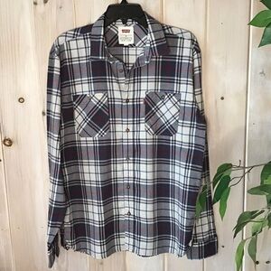 Levi’s Mens Plaid Button Down Shirt